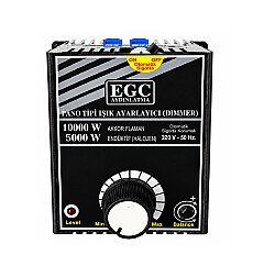 10000W Akkor Flm.(5000W Halojen-Endüktif) Monofaze Pano Tipi Işık Ayarlayıcı Dimmer