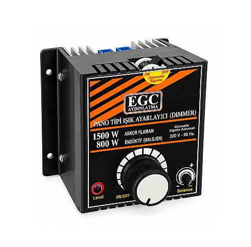 1500W Akkor Flm.(800W Halojen-Endüktif) Monofaze Pano Tipi Işık Ayarlayıcı Dimmer - 3