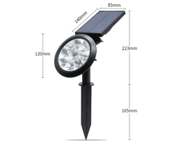 18W Kazıklı Solar Güneş Enerjili Bahçe Armatürü - 5