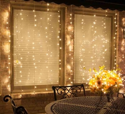 3x2 Dekoratif Perde Led- 8 Animasyonlu Perde İp Led - 2