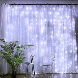 3x2 Dekoratif Perde Led- 8 Animasyonlu Perde İp Led - 3