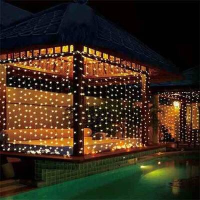 3x2 Dekoratif Perde Led- 8 Animasyonlu Perde İp Led - 5