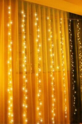 3x2 Dekoratif Perde Led Işık Akar Animasyonlu Eklenebilir - 2