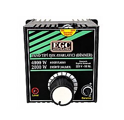 4000W Akkor Flm.(2000W Halojen-Endüktif) Monofaze Pano Tipi Işık Ayarlayıcı Dimmer