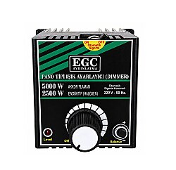 5000W Akkor Flm.(2500W Halojen-Endüktif) Monofaze Pano Tipi Işık Ayarlayıcı Dimmer
