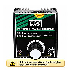 5000W Akkor Flm.(2500W Halojen-Endüktif) Monofaze Pano Tipi Işık Ayarlayıcı Dimmer - 2