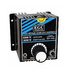 6000W Akkor Flm.(3000W Halojen-Endüktif) Monofaze Pano Tipi Işık Ayarlayıcı Dimmer - 3