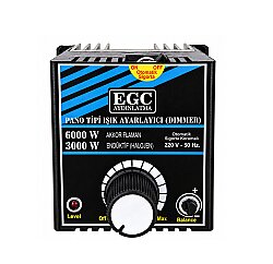 6000W Akkor Flm.(3000W Halojen-Endüktif) Monofaze Pano Tipi Işık Ayarlayıcı Dimmer