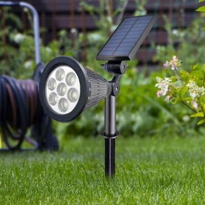 7W Kazıklı Solar Güneş Enerjili Bahçe Armatürü - 6