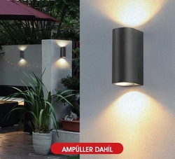 Çift Taraflı Duvar Bahçe Armatürü Duvar Aplik - 2