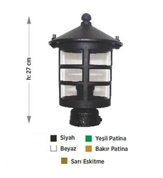 Direk Üstü Perge Fener Bahçe Aydınlatma Armatürü - 3
