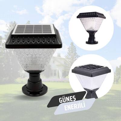 Güneş Enerjili Solar Set Üstü Bahçe Aydınlatma Beyaz Işık - 1