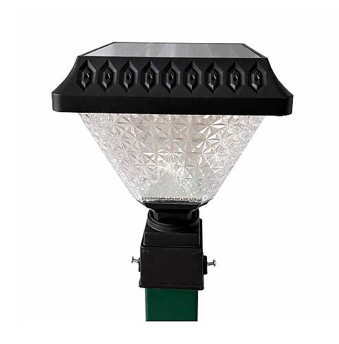 Solar Panel Çim Çitler için Kare Tabanlı 30 Watt Güneş Enerjili Bahçe Aydınlatma - 4