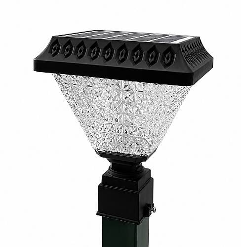 SOLAR Panel Çim Çitler için Kare Tabanlı 30 Watt Güneş Enerjili Bahçe Aydınlatma GÜNIŞIĞI (KUMANDALI) - 4