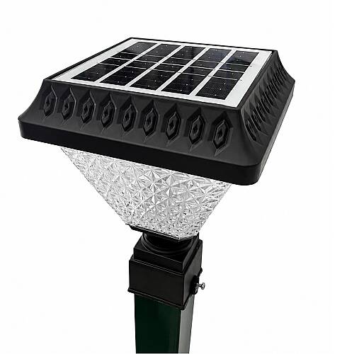 SOLAR Panel Çim Çitler için Kare Tabanlı 30 Watt Güneş Enerjili Bahçe Aydınlatma GÜNIŞIĞI (KUMANDALI) - 5